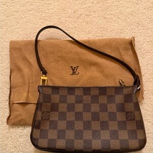 Louis Vuitton Brown Damier Ebene Shoulder Pochette